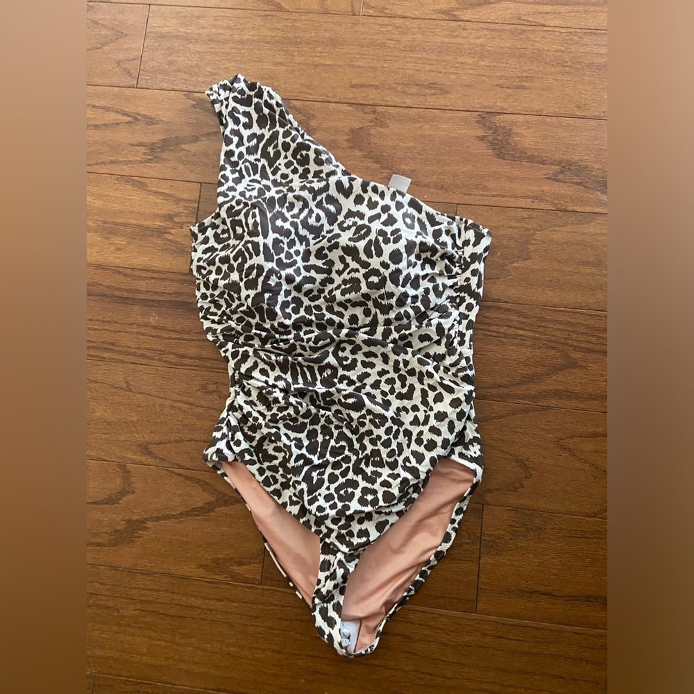 NWT JCREW one shouldered swimsuit. Size 12